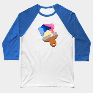 Pride Paintbrush Baseball T-Shirt